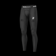 Blue Sport Compression Pant With Cup - Moisture-Wicking Protection & Comfort