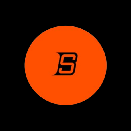 Blue Sport Hockey Ball- Orange