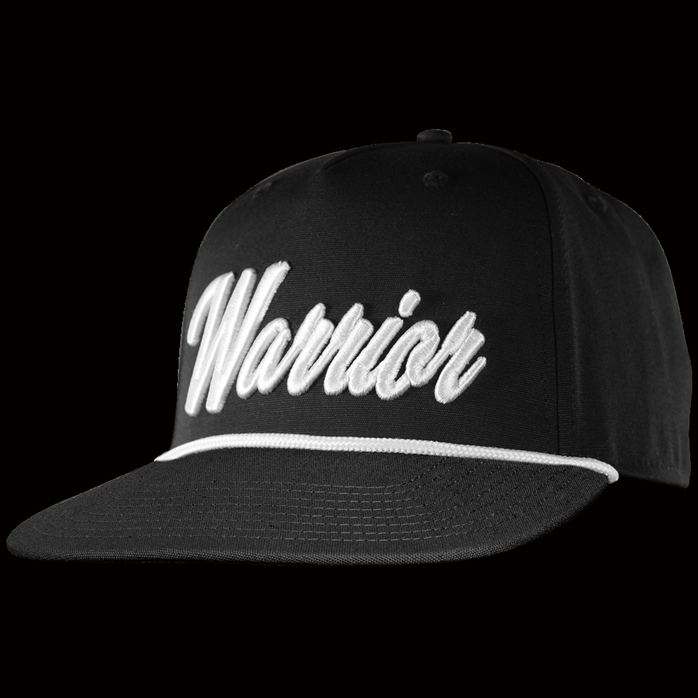 Warrior Script Rope Snapback Hat - Premium 5 Panel Ice Hockey Cap