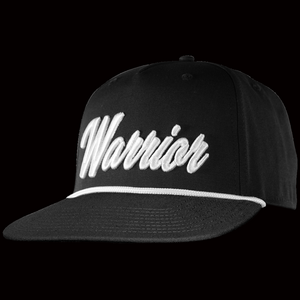 Warrior Script Rope Snapback Hat - Premium 5 Panel Ice Hockey Cap