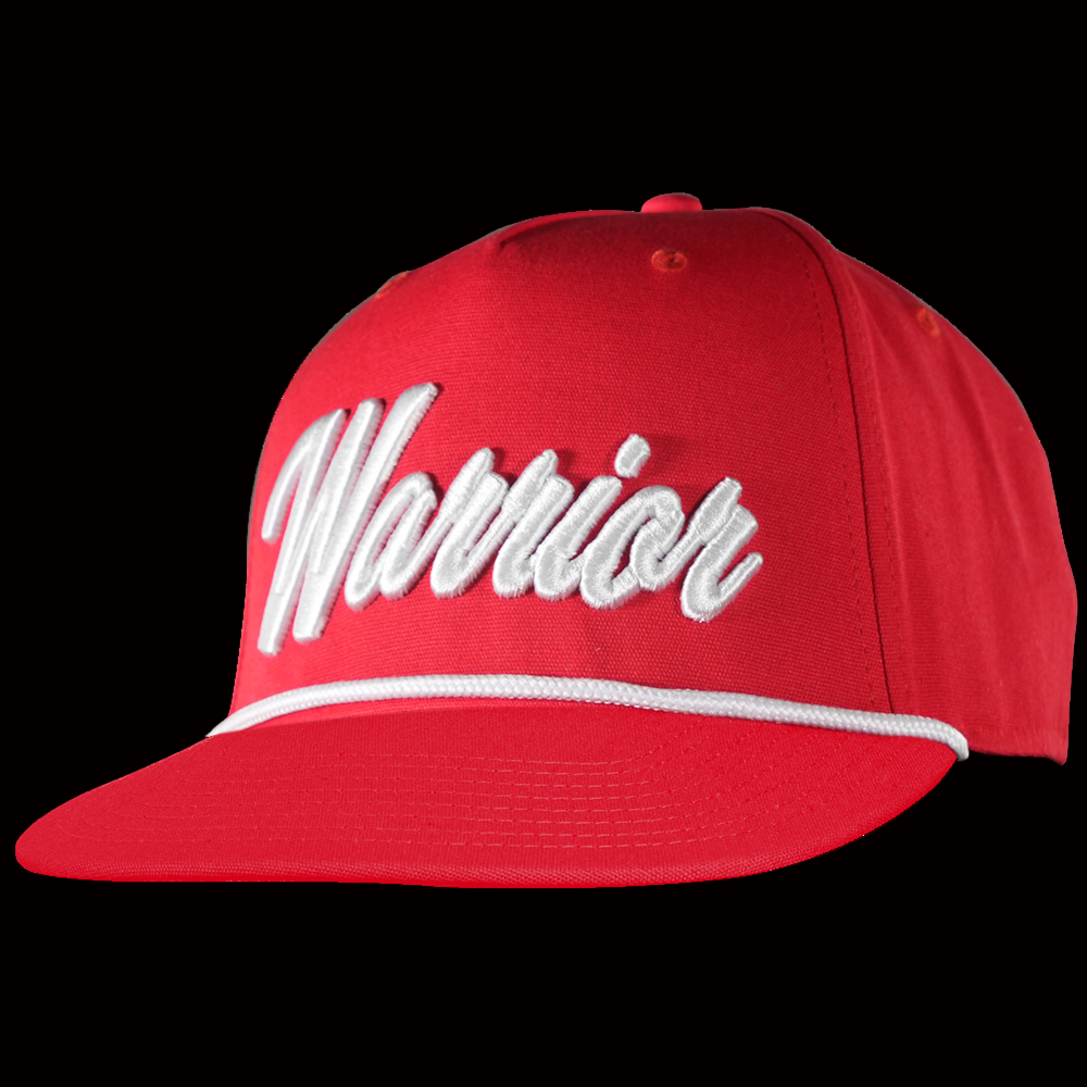 Warrior Script Rope Snapback Hat - Premium 5 Panel Ice Hockey Cap