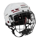 CCM Tacks 70 Helmet Combo for young hockey players aged 7-10, featuring modern design and tool-free adjustment.