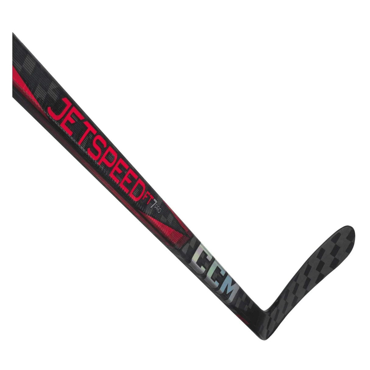 CCM Jetspeed FT7 Pro Ice Hockey Stick with hybrid kickpoint and Nanolite carbon technology.