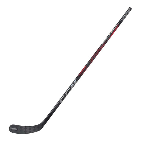 CCM Jetspeed FT7 Pro Ice Hockey Stick with hybrid kickpoint, Nanolite carbon layering, and RR-110 X-Soft helicoid blade.