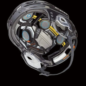 CCM Tacks 910 Helmet with advanced pro-grade technology, Fluid Inside pods, D3O Smart Material, and I.Q.Shion Gel Memory Foam for protection and comfort.