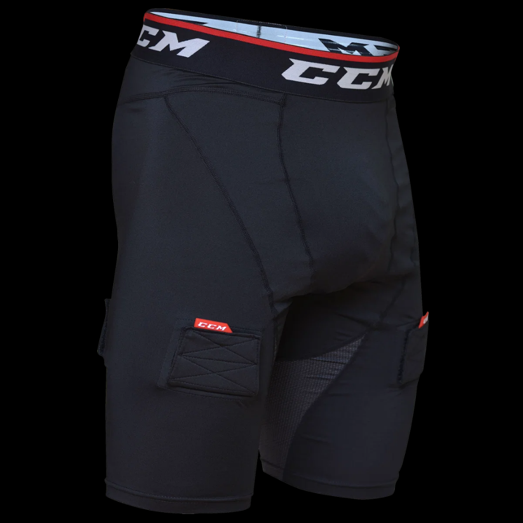 CCM 7174 Compression Shorts with Gel/Jock/Tabs Junior
