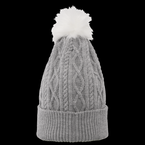 CCM Barbie Pom Knit Beanie - Athletic Grey