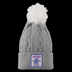 CCM Barbie Pom Knit Beanie - Athletic Grey
