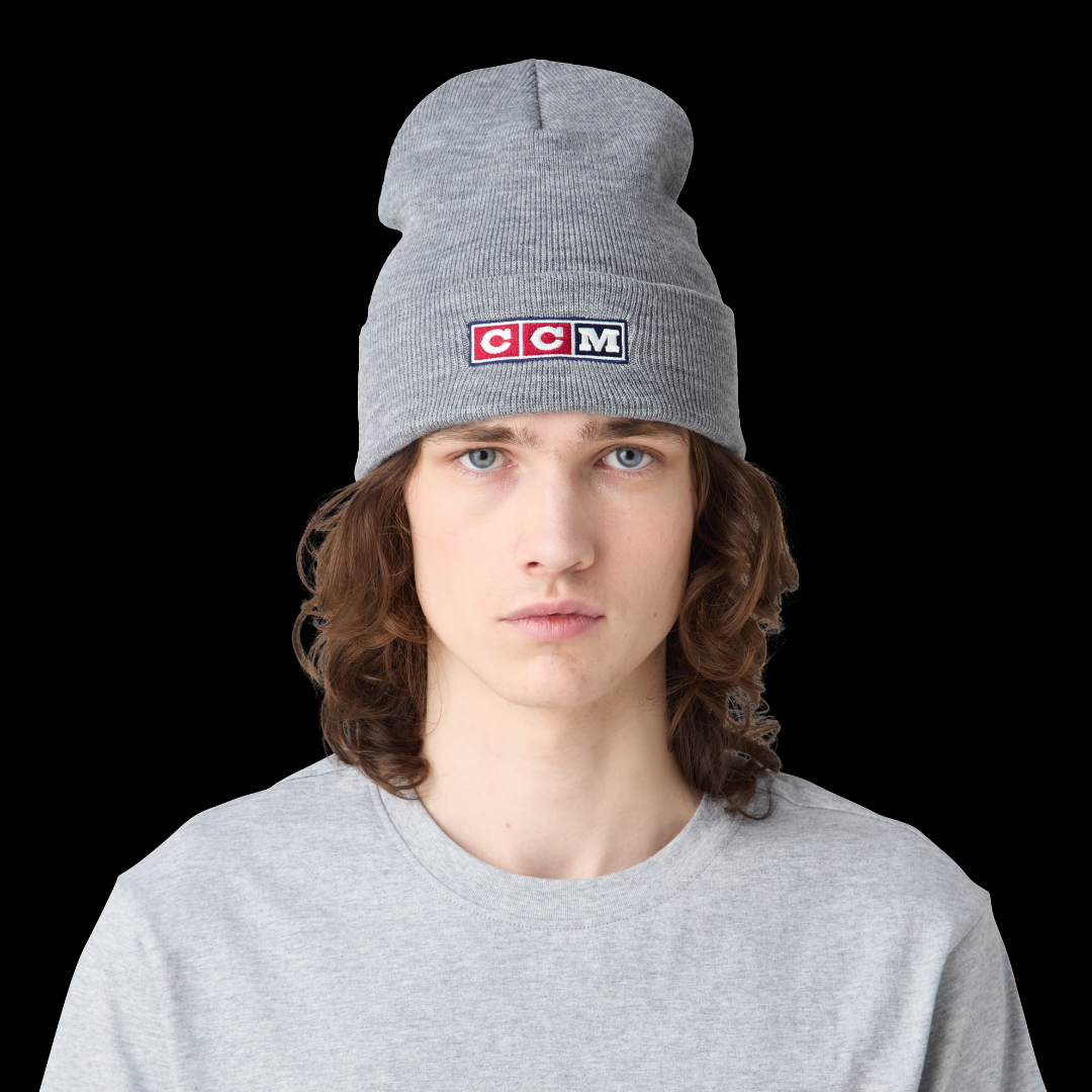 CCM HBE69A Vintage Wash Beanie - Athletic Grey