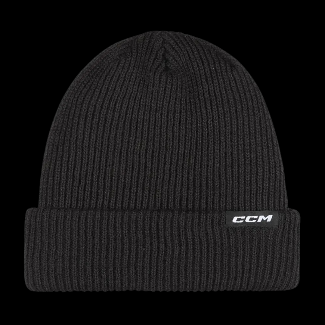 CCM HCB3TA TEAM CUFFED BEANIE BLACK OSFA