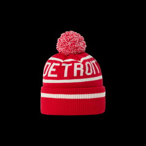CCM HPM26 Detroit Fleeced Pom Knit Hat Black – Adult