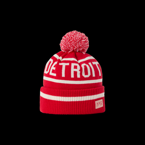 CCM HPM26 Detroit Fleeced Pom Knit Hat Black – Adult