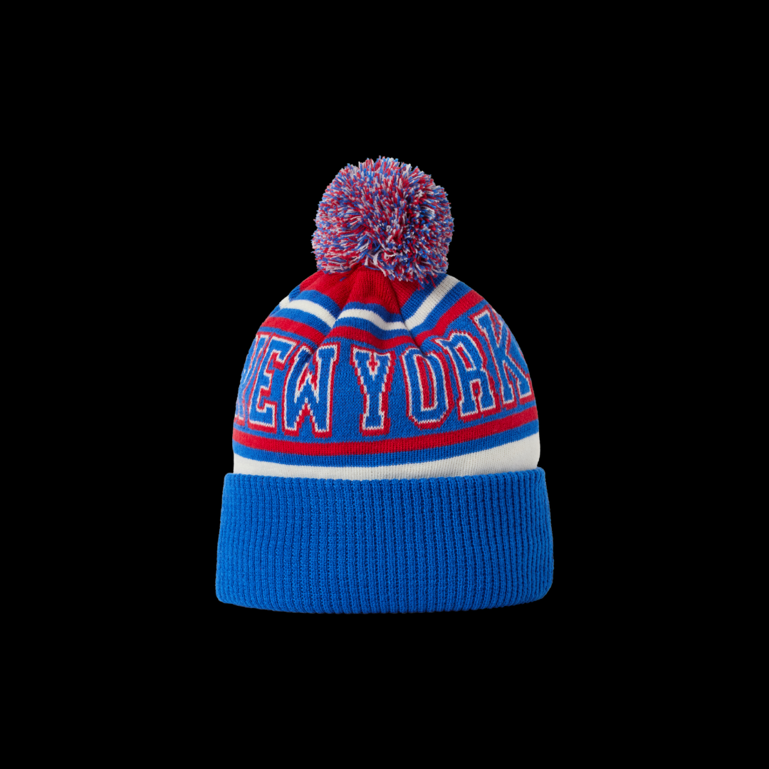 CCM HPM26 New York Fleeced Pom Knit Hat Black – Adult