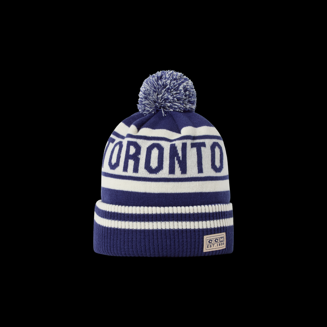 CCM HPM26 Toronto Fleeced Pom Knit Hat – Adult
