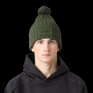 CCM HPM68 Casual Pom Knit Hat - Poison Ivy