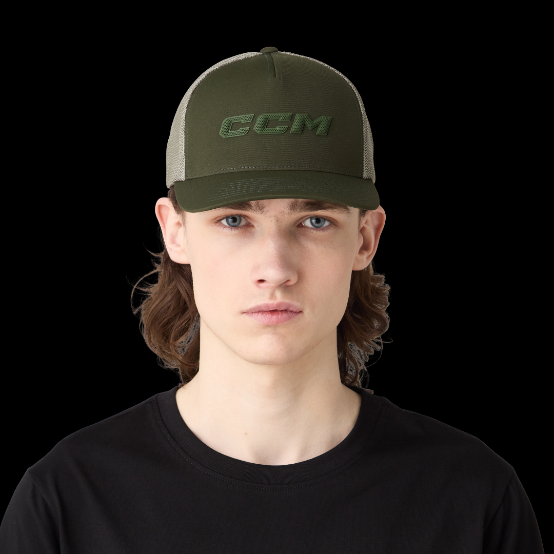 CCM HTR68A Casual Meshback Trucker Cap - Winter Moss