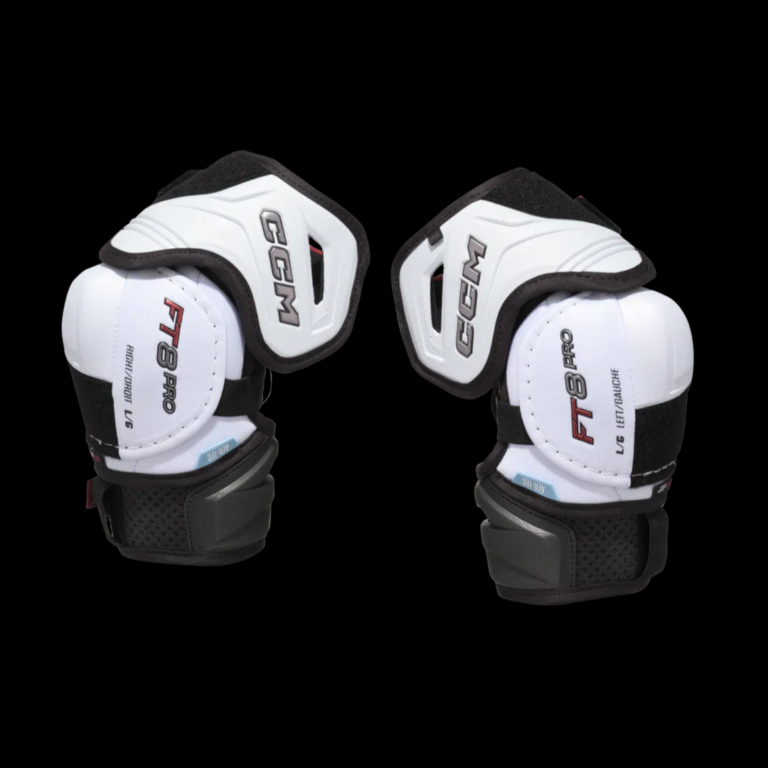 CCM Jetspeed FT8 Pro Elbow Pads front view