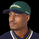 CCM Stripe Slouch Cap Evergreen