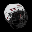 CCM Tack 70 Hockey Helmet Combo White 