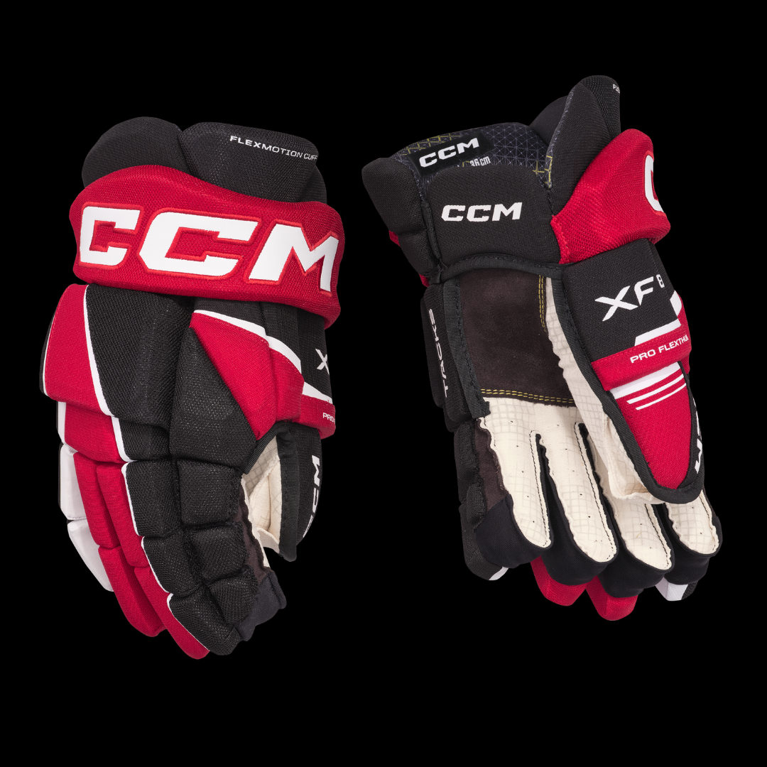 CCM Tacks XF80 Hockey Gloves BKRDWH