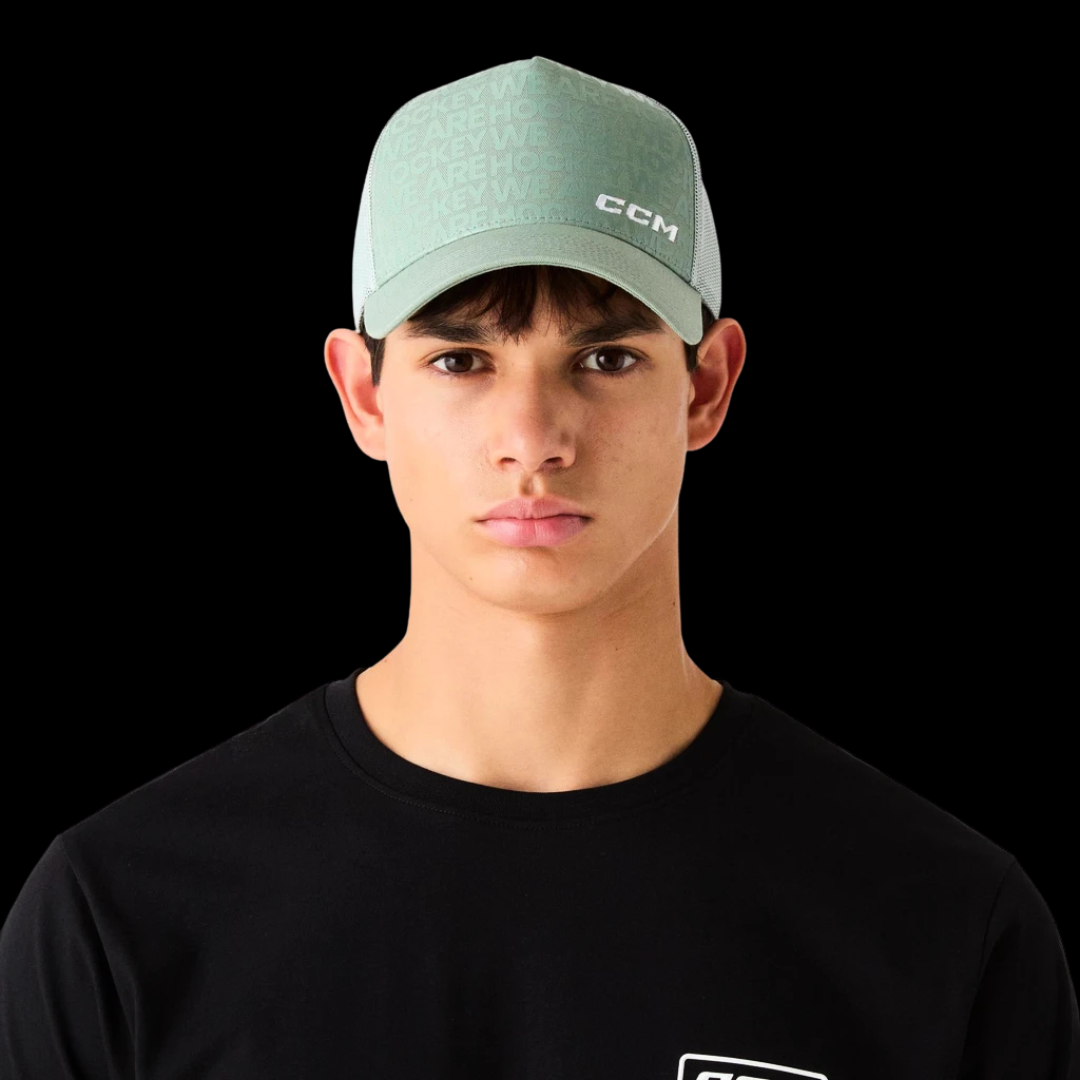 CCM We Are Hockey Mesh Back Trucker - Ice Berg Green