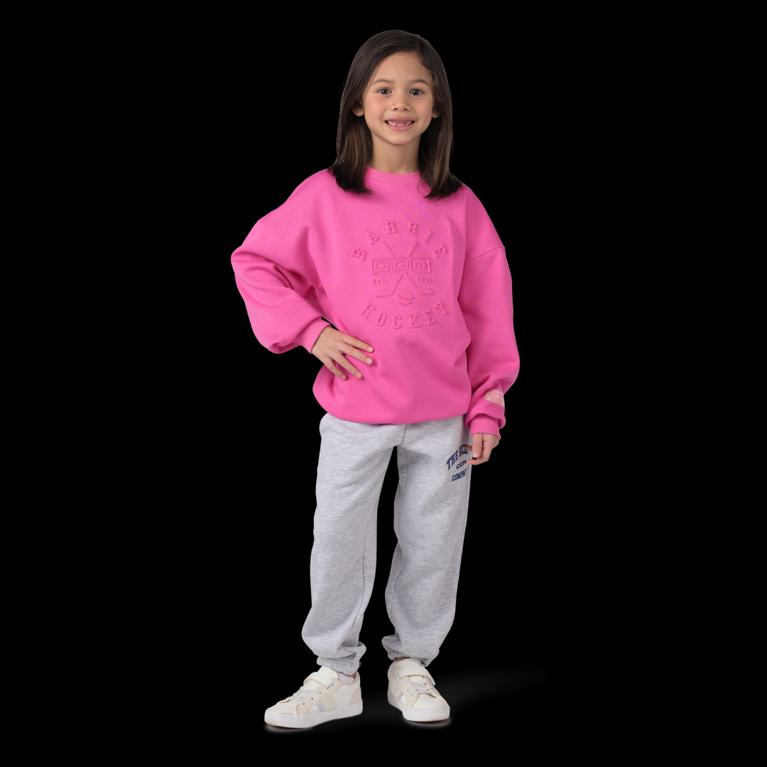 CCM x Barbie FCR6DW2 Crew Neck Jumper - Pitaya Pink