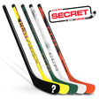 CCM Secret Mini Sticks 2025 collectible hockey sticks featuring Vizion, Ribcor Trigger 10 Pro, Jetspeed FTW, and mystery rare sticks