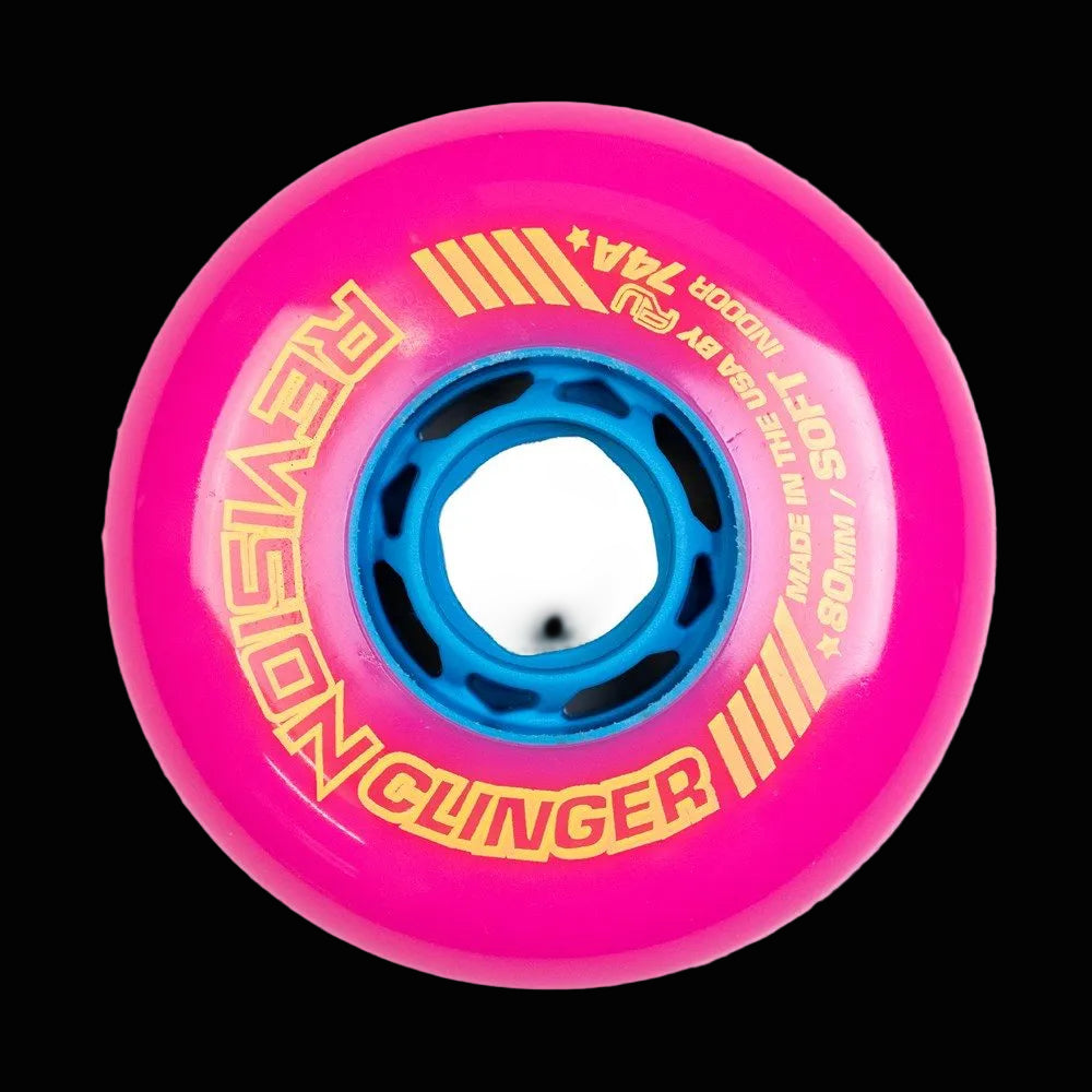 Revision Clinger Indoor Pink/Blue Soft Inline Wheel (Single)