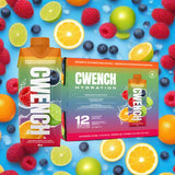 Gwench Hydration sports hydration drink packaging on a white background