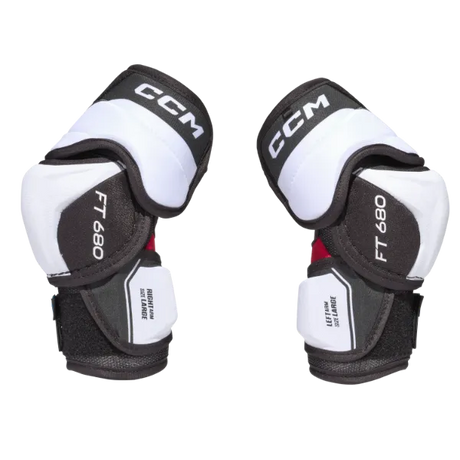 CCM FT680 Hockey Elbow Pads with three-piece design and PE foam for mobility and coverage.