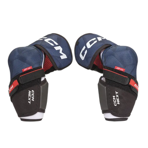 CCM Next Elbow Pads for casual hockey players, adjustable and comfortable.