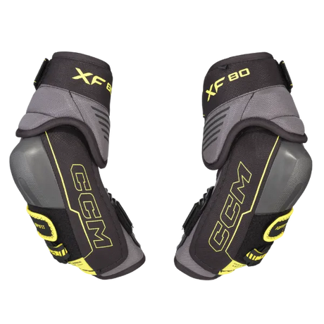 CCM Tacks XF80 Junior Elbow Pads with anatomical design for mobility and protection.