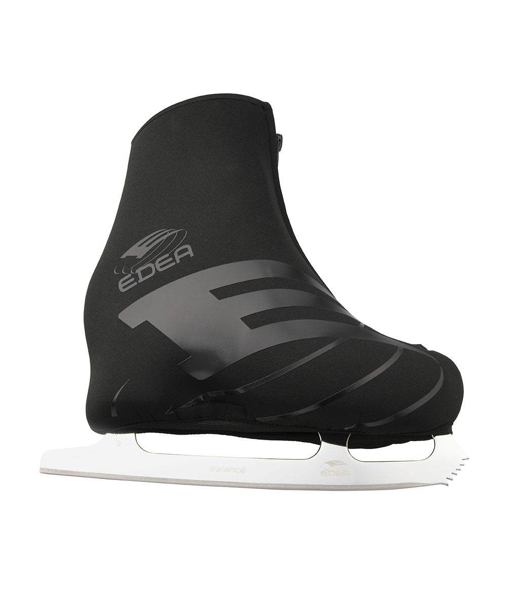 Edea Thermo Boot Covers in black, made from neoprene with front zipper, providing thermal insulation and moisture protection.