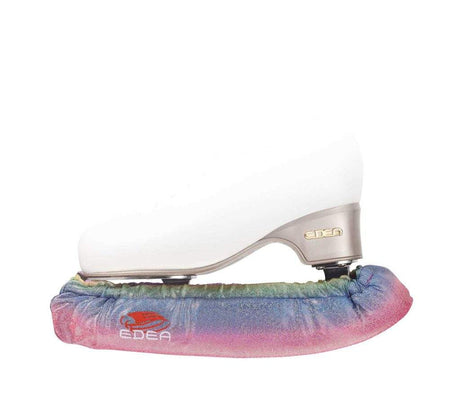 Colorful Edea Iris Blade Soaker with embroidered logo for protecting ice skate blades.