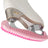 Edea E Guards pink skate guards on ice skate blade