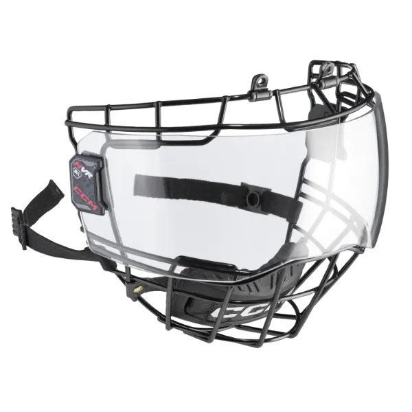 CCM HVR Hybrid Visor S/M with polycarbonate visor and alloy bar cage, anti-scratch treatment.