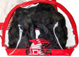Edea Eco Fur Blade Covers with synthetic mink and rhinestones in red packaging.