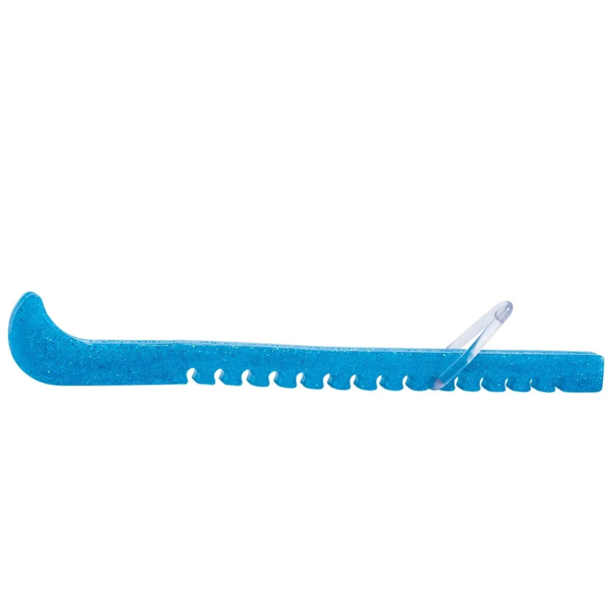 blue glitz figure skate guards protecting figure skate blades