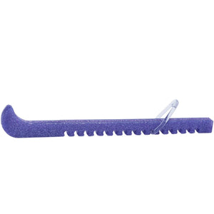 glittery purple figure skate guards protecting figure skate blades