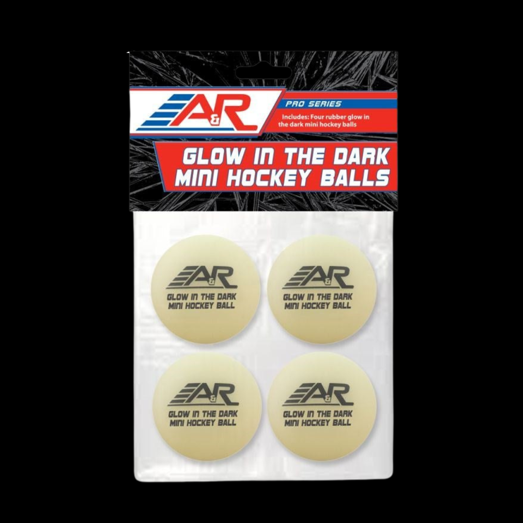Glow In The Dark Street Hockey Ball - 4 Pack