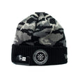 Bauer NE Camo Patch Beanie with logo, cool and casual design for hockey lovers.