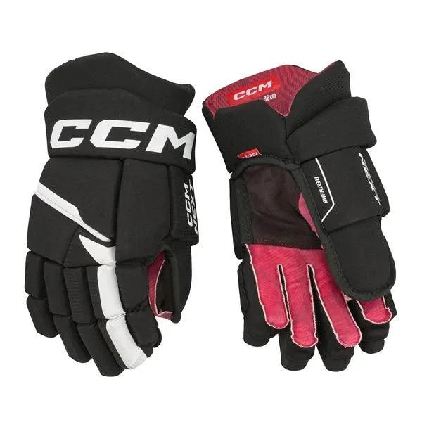 CCM Next Hockey Glove for casual play with PE foam and open cuff.