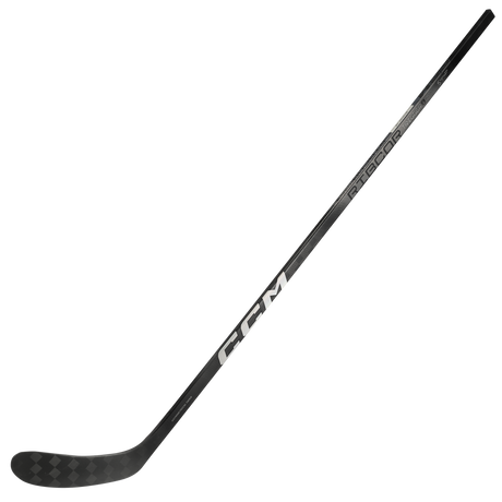 CCM Ribcor Trigger 8 Pro CHROME Hockey Stick on white background.