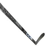 CCM Ribcor Trigger 8 Pro CHROME Hockey Stick with textured design and sleek finish.