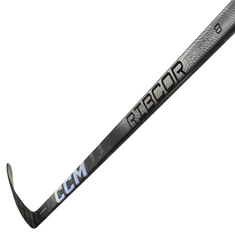 CCM Ribcor Trigger 8 Pro CHROME Hockey Stick with sleek design.