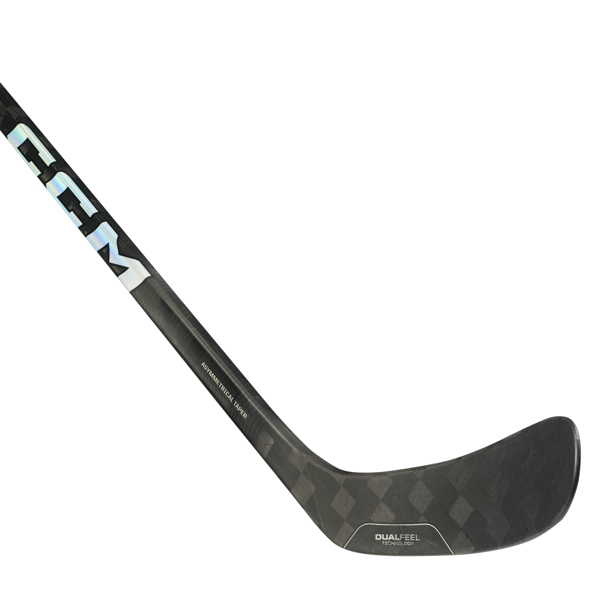 CCM Ribcor Trigger 8 Pro CHROME Hockey Stick with dual-feel technology.