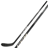 CCM Ribcor Trigger 8 Pro CHROME Hockey Stick in black and chrome design.