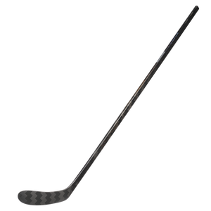CCM XF Ghost limited edition ice hockey stick featuring pro mid kickpoint, F shaft geometry, and pro stiff blade in sleek black design