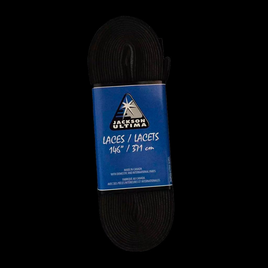 Jackson Figure Skate Laces in black packaging.