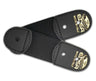 Black Edea Elastic Lace Straps for skates with logo detailing.